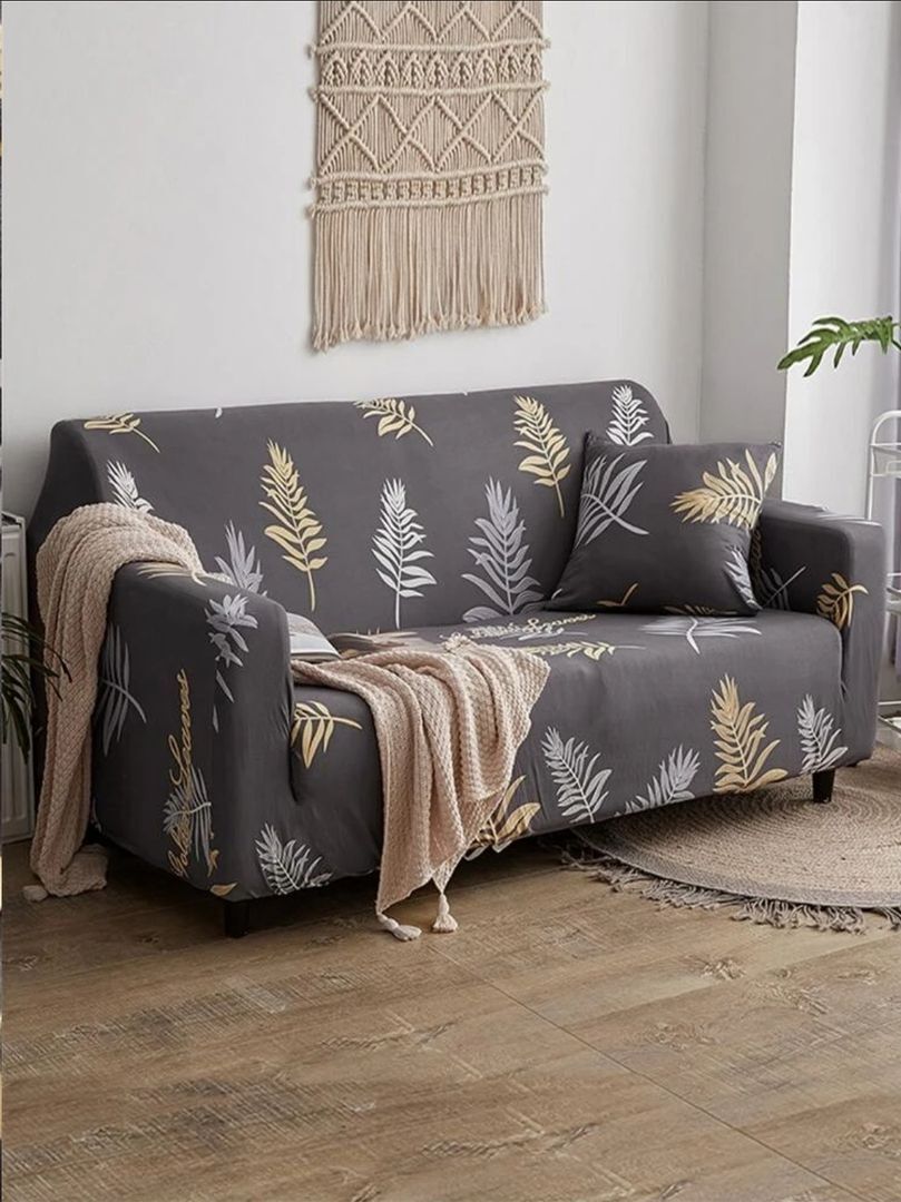 Funda sillon 2 cuerpos gris con diseño Todo fundas y textiles