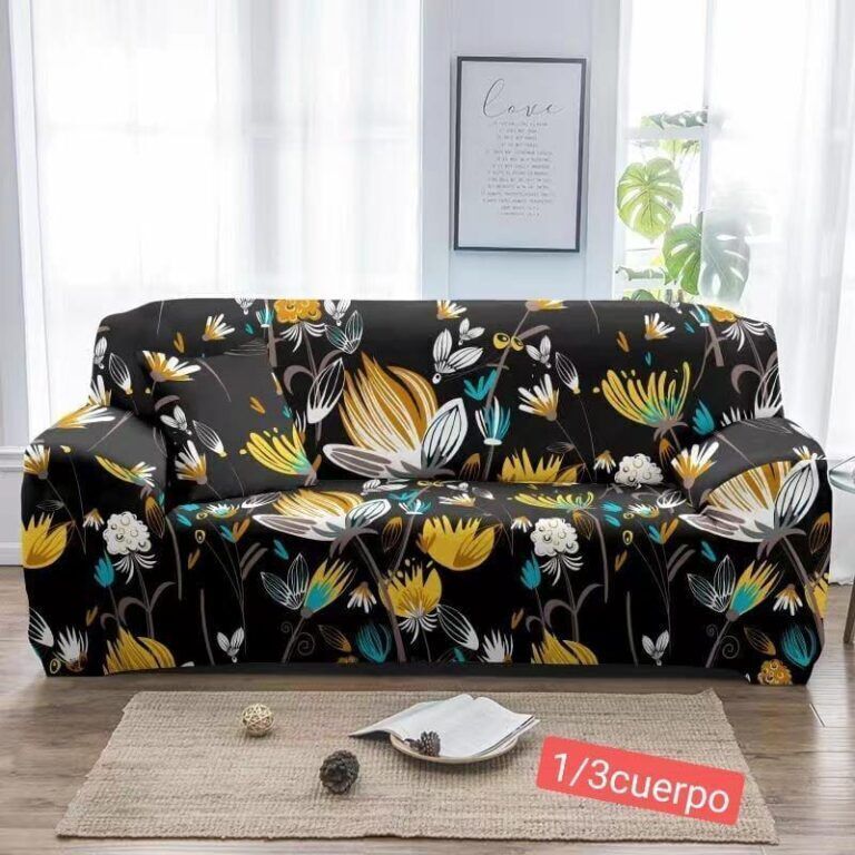 Pack fundas de sillones 3cuerpos+1cuerpo +1 cuerpo diseño floreado