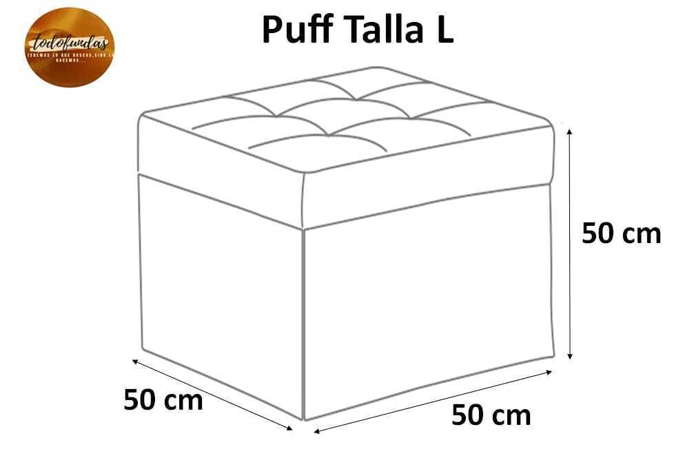 Funda para puff cuadrado tamaño GRANDE diseños estampados