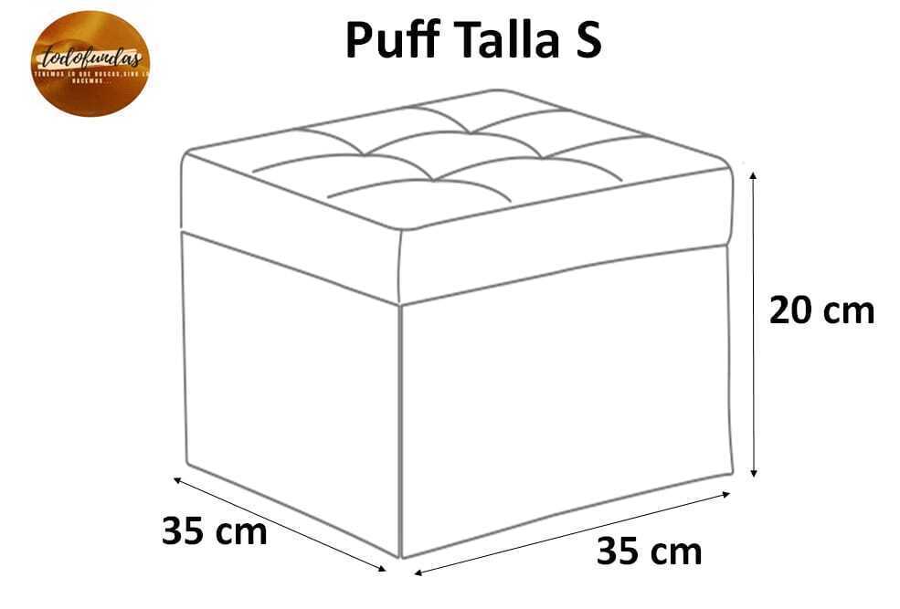 Funda para puff cuadrado tamaño pequeño diseños estampados - Todo