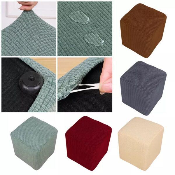 Funda para puff cuadrado tela lycra tamaño mediano diseños estampados -  Todo fundas y textiles