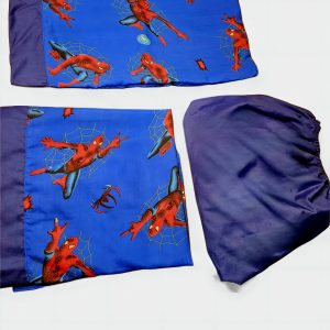 Sabana infantil algodon 144 hilos para cama de transición 150 x 70cms spider man