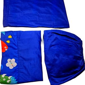 Sabana infantil algodon 144 hilos para cama de transición 150 x 70cms dinosaurios