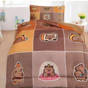 Cubrecama piel con chiporro diseño Capibara