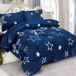 Cobertor de transición de plush y chiporro estrellas