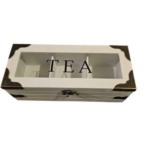 caja de te´de madera