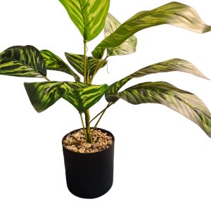 Planta decorativa artificial con macetero medida 45 cms