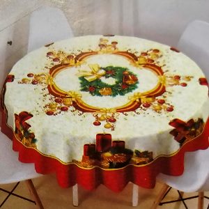 mantel redondo Navidad