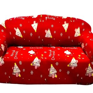 funda de sillon standar tamaño 3 cuerpos diseño Pinos Navidad