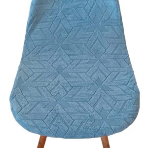 Funda de silla modelo eames o tulip tela texturizada zig zag