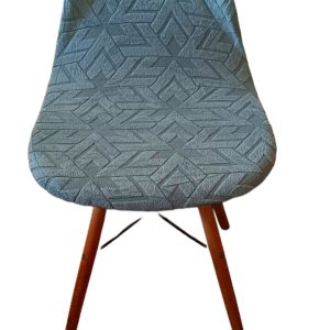 Funda de silla modelo eames o tulip tela texturizada zig zag