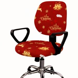 Funda de silla elastica para escritorio diseños navidad