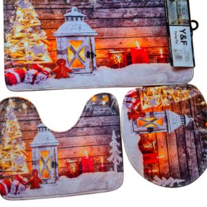set de baño 3 piezas navidad