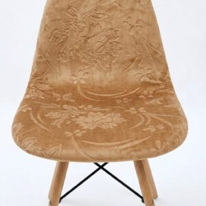 Funda de silla eames tela gamuza con textura flor