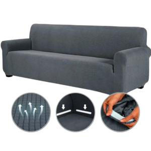 Funda de sillon ajuste perfecto sillon 4 cuerpos tela jaquard diferentes colores
