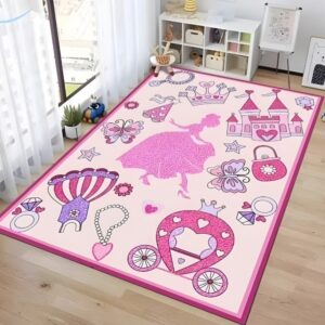alfombra antideslizante infantil diseños Princesas medida 120x160 cms