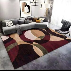 Alfombra 3D medida 150x 200 cms diseño burdeo